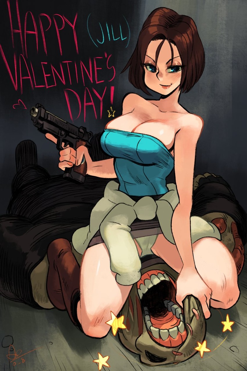 jill valentine and nemesis (resident evil and 1 more) drawn by alex_ahad