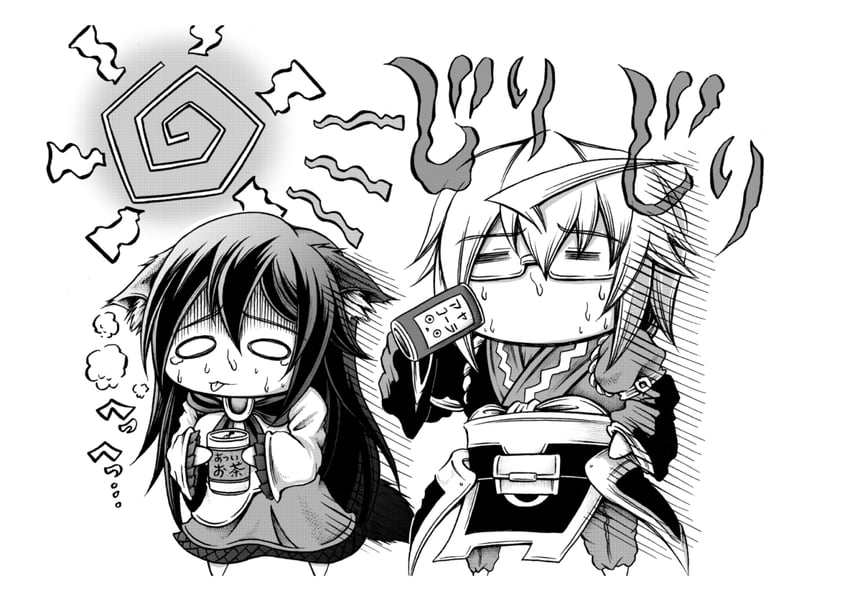 morichika rinnosuke and imaizumi kagerou (touhou) drawn by hidefu_kitayan