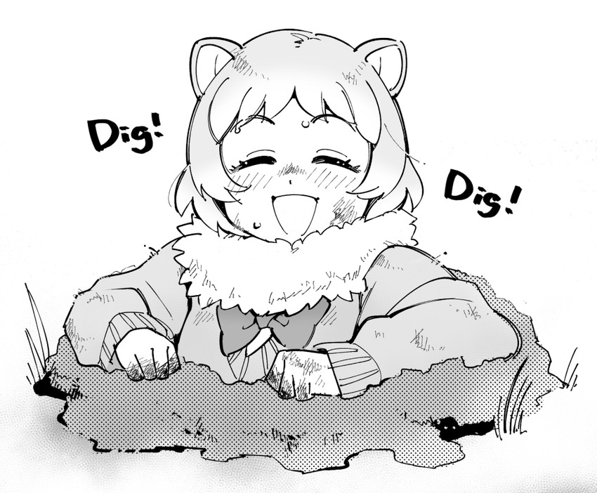 black-tailed prairie dog (kemono friends) drawn by yokuko_zaza