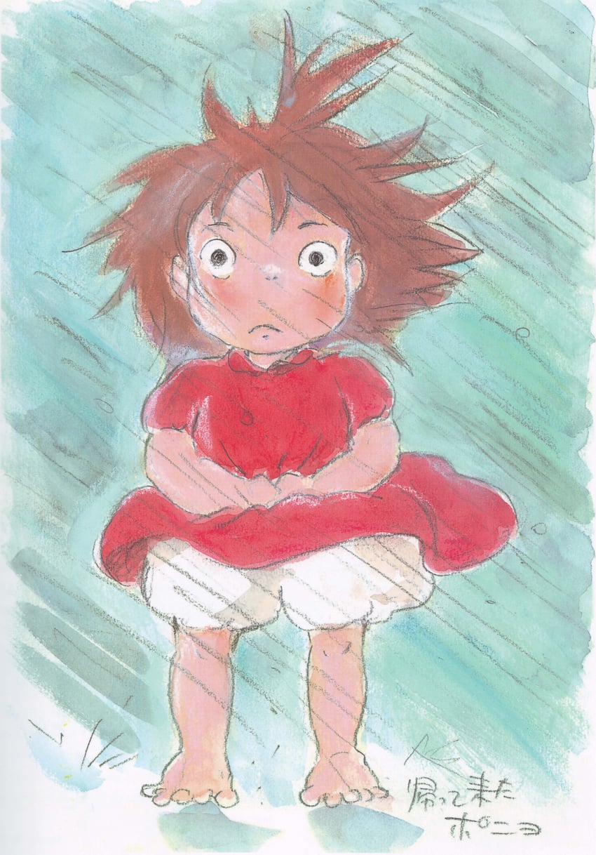 ponyo (gake no ue no ponyo) drawn by miyazaki_hayao