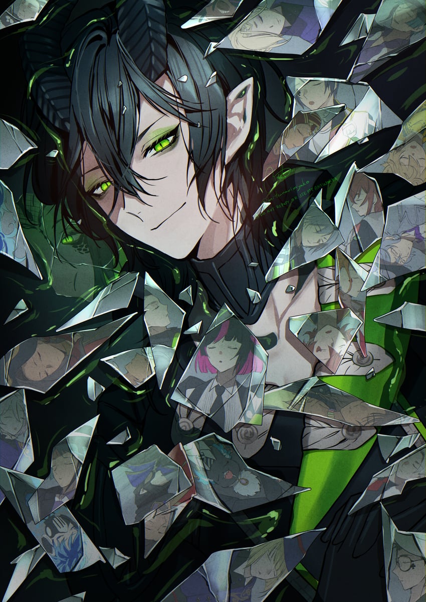 floyd leech, jade leech, yuu, leona kingscholar, azul ashengrotto, and 22 more (twisted wonderland) drawn by mitsunari_miyako