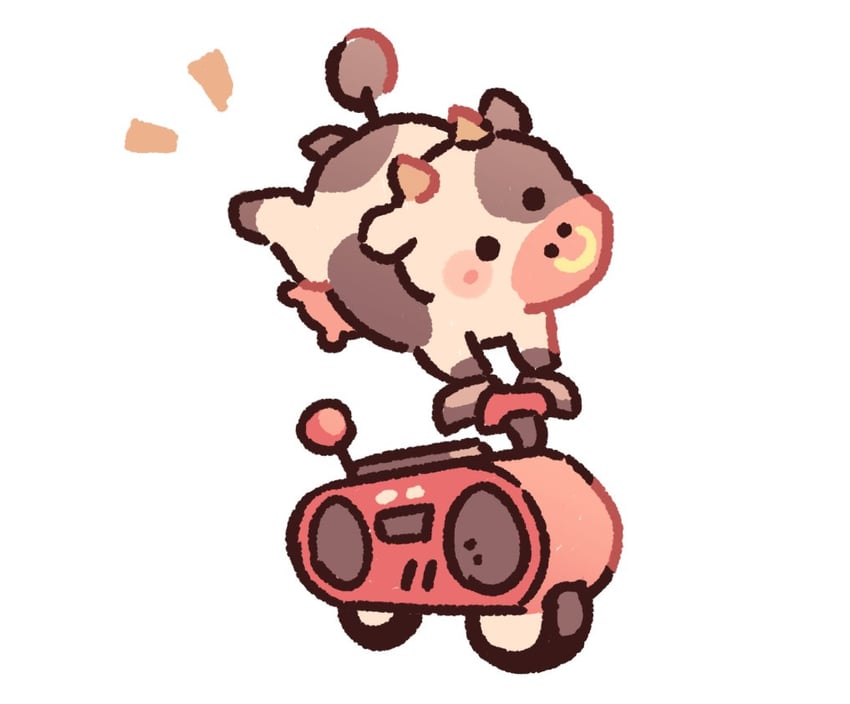 moo moo (mario and 2 more) drawn by stefscribbles