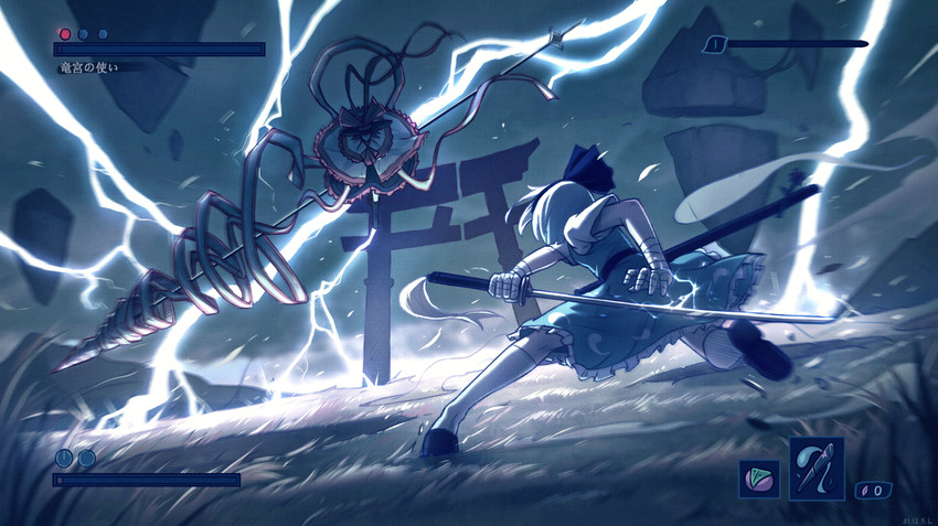 konpaku youmu and nagae iku (touhou and 1 more) drawn by royl