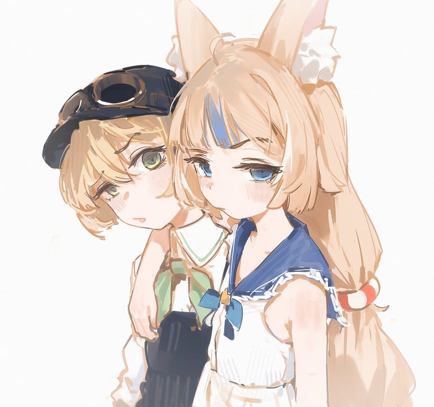 sameko saba and dooby (indie virtual youtuber) drawn by dino_(dinoartforame)