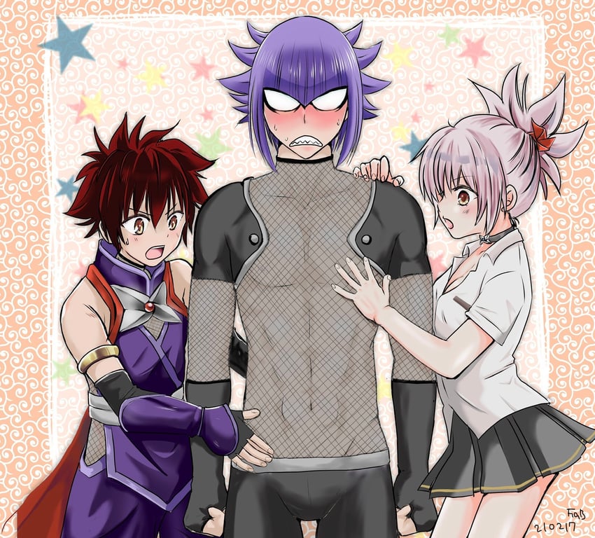 kazamaki matsuri and ninokuru soga (ayakashi triangle) drawn by fab_(fab_matsu_242)