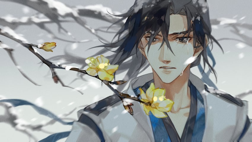mo ran (erha he ta de bai mao shizun) drawn by jiujiangzi_benren