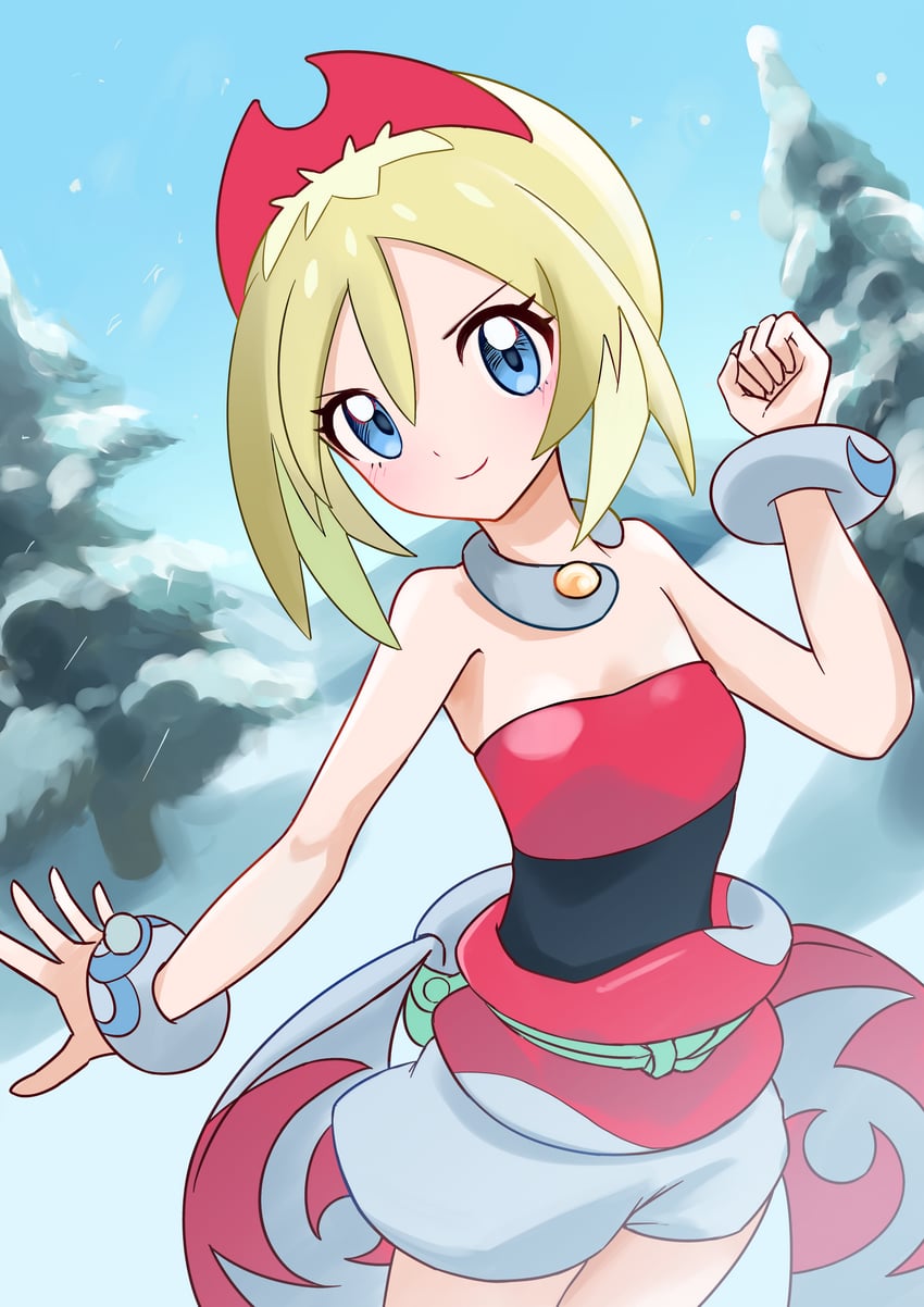 irida (pokemon and 1 more) drawn by mikan_(mikan_no_happa)