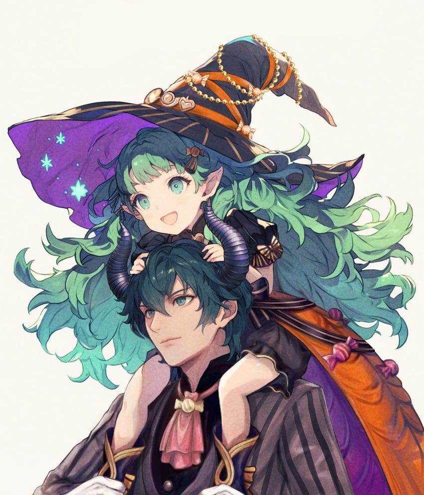 male byleth and sothis (fire emblem and 2 more) drawn by wrainbow13