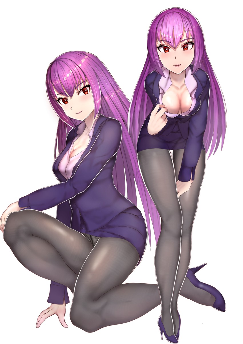 scathach and scathach skadi (fate and 1 more) drawn by sikijou77o