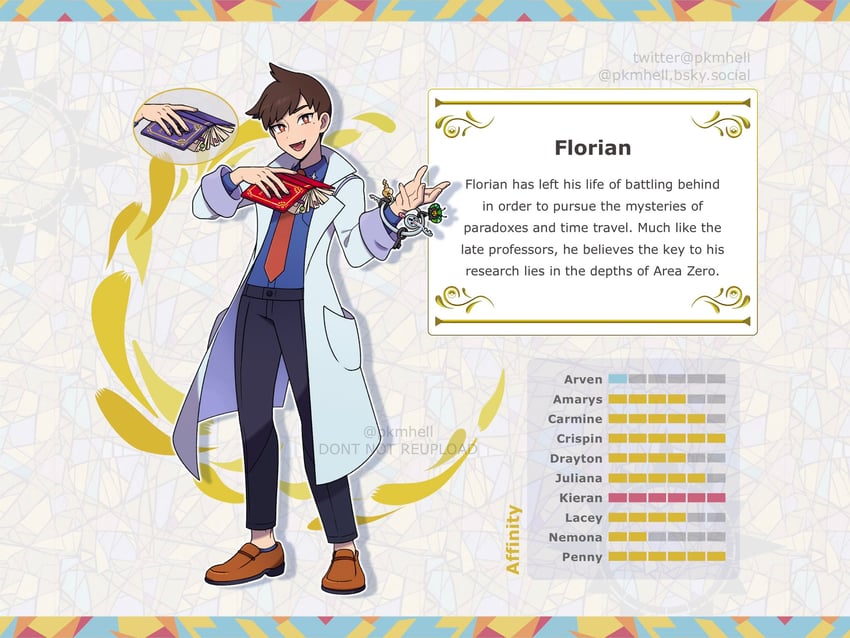 florian, ogerpon, and klefki (pokemon and 1 more) drawn by submashell