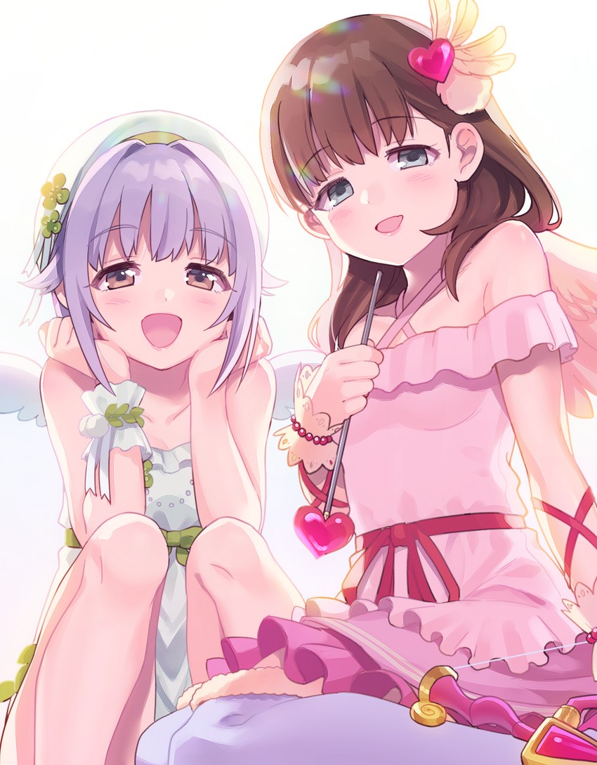 koshimizu sachiko and sakuma mayu (idolmaster and 1 more) drawn by uso_(ameuzaki)