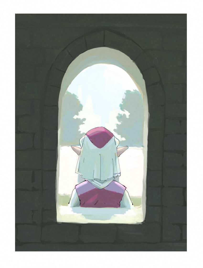 princess zelda and young zelda (the legend of zelda and 1 more) drawn by yamori_(yamoooon21)