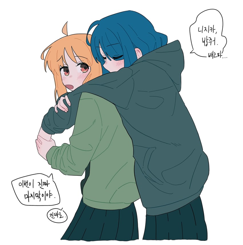 ijichi nijika and yamada ryo (bocchi the rock!) drawn by schu_1112