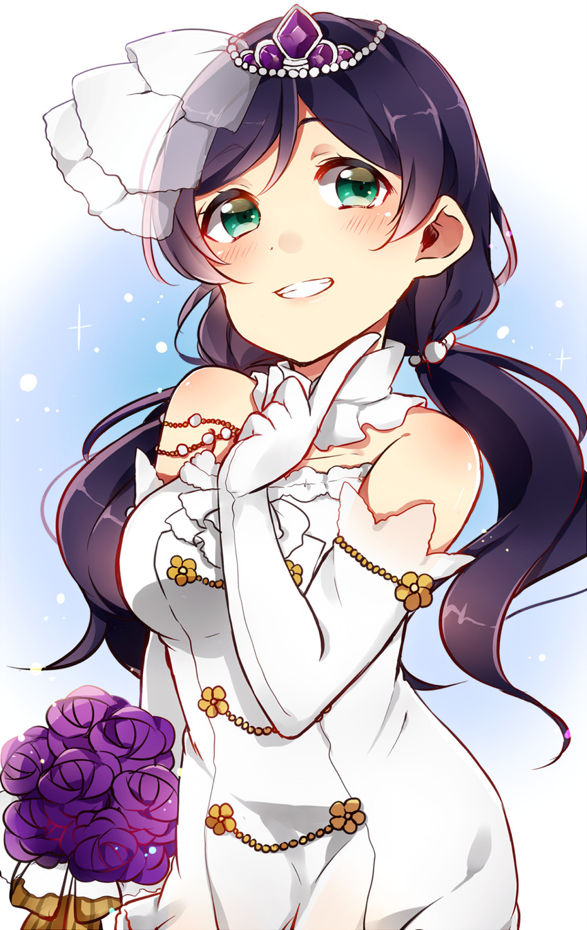 tojo nozomi (love live! and 2 more) drawn by nora_(kuromiwa-38)