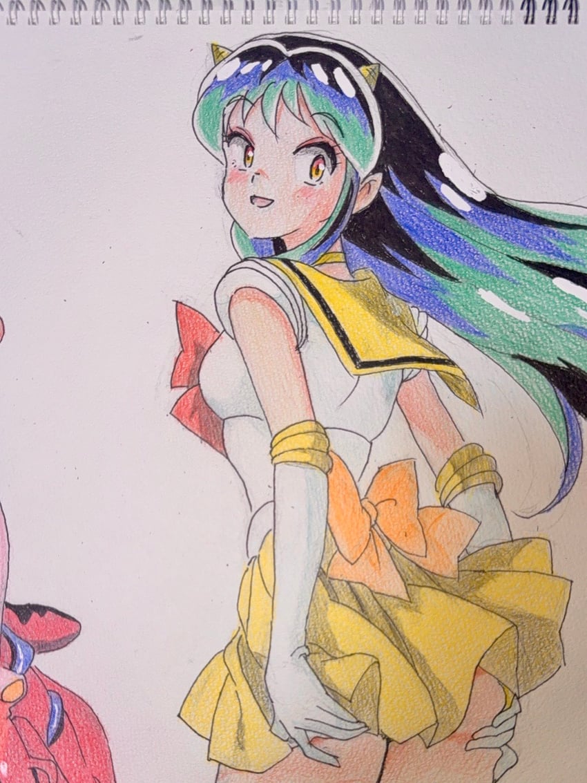 lum (bishoujo senshi sailor moon and 1 more) drawn by tomo_okame0106