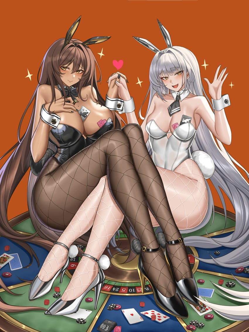 noir and blanc (goddess of victory: nikke) drawn by yijie_xianyu