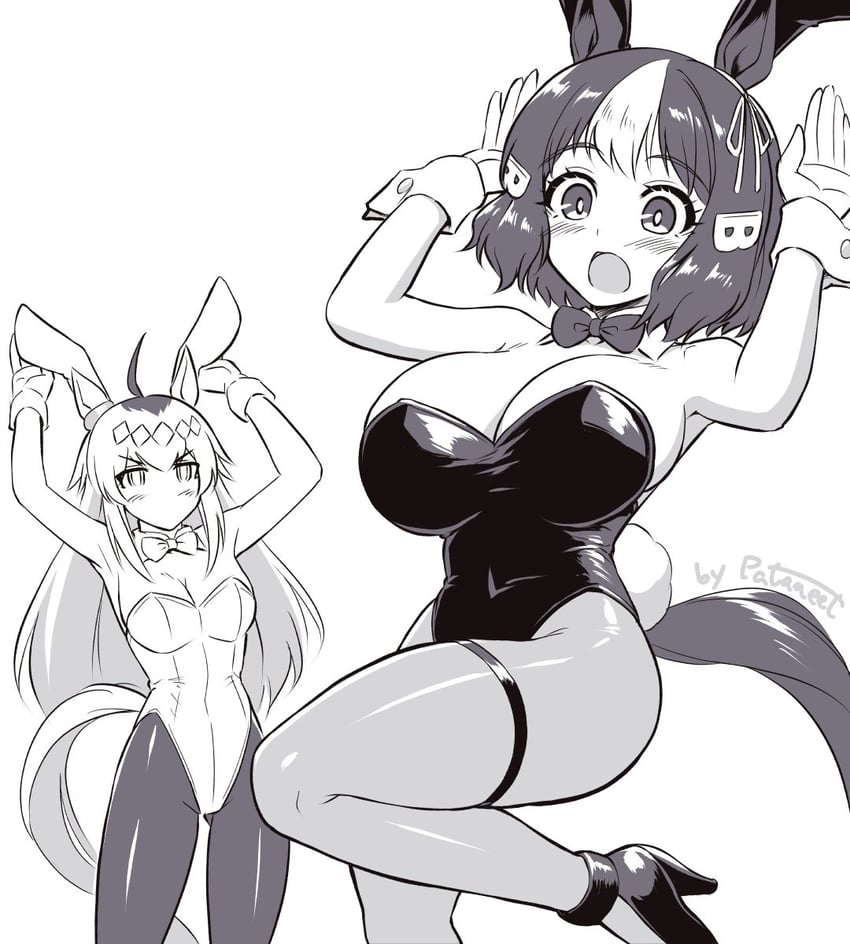 oguri cap and belno light (umamusume and 1 more) drawn by pataneet