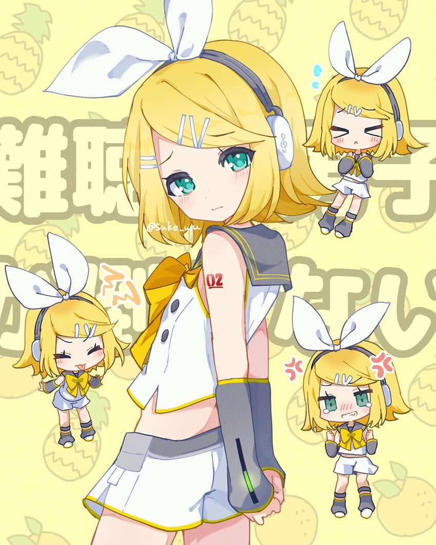 kagamine rin (vocaloid and 1 more) drawn by housuke_(flb66i2qnuqy63f)