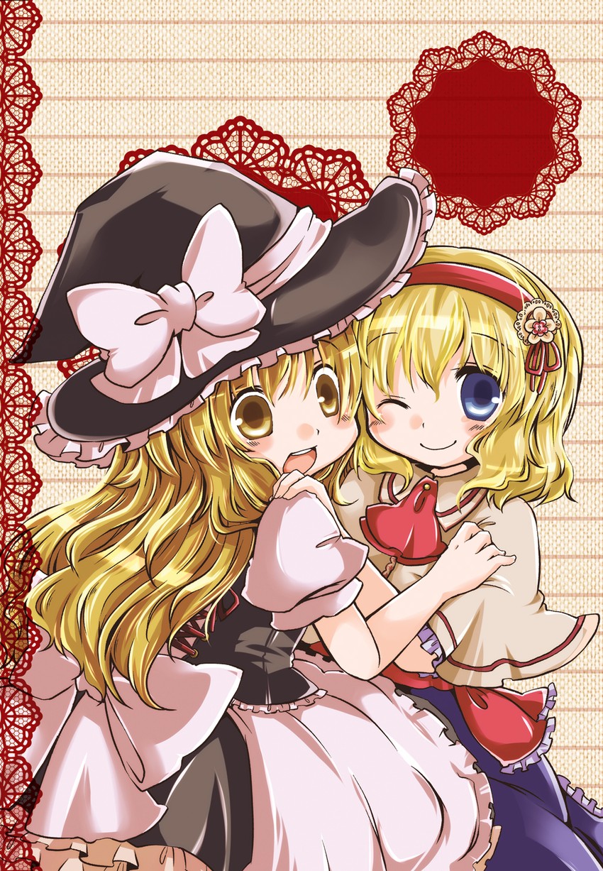 kirisame marisa and alice margatroid (touhou) drawn by futami_yayoi