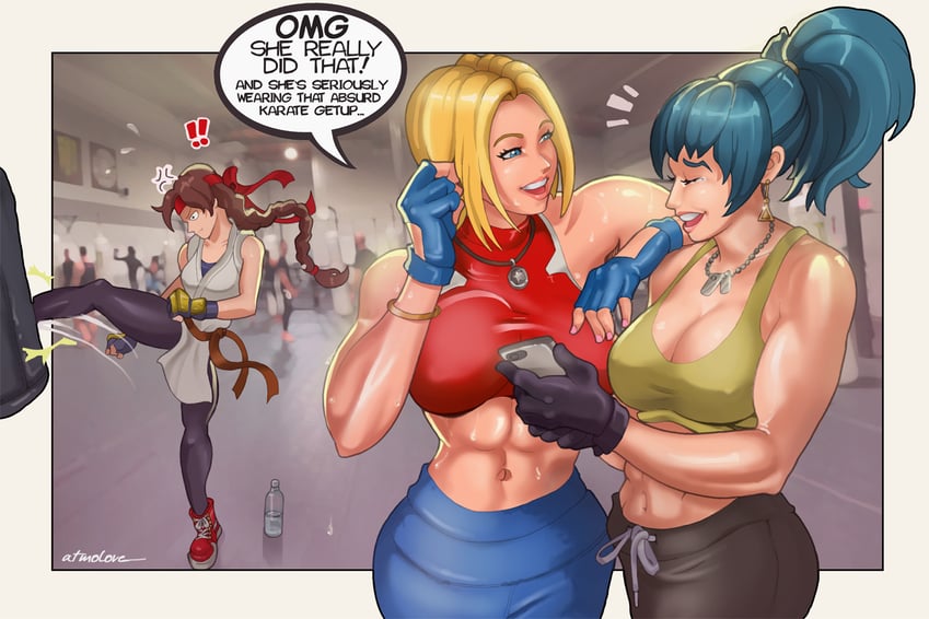 leona heidern, yuri sakazaki, and blue mary (the king of fighters and 4 more)