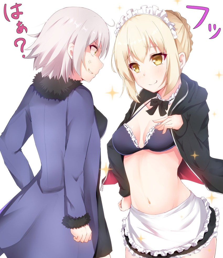 artoria pendragon, jeanne d'arc alter, and saber alter (fate and 1 more) drawn by akazawa_kureha