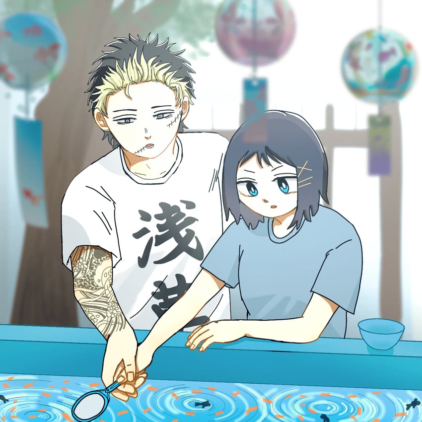 bradley hana and inomoto natsuki (youchien wars) drawn by sasugaaneki