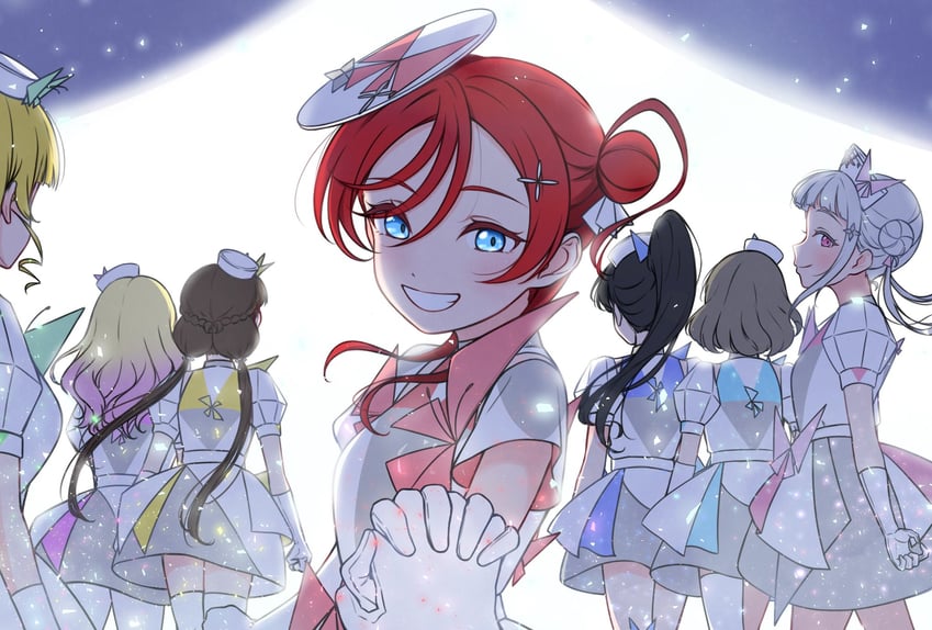 heanna sumire, tang keke, arashi chisato, hazuki ren, wakana shiki, and 3 more (love live! and 1 more) drawn by enpara_chiba