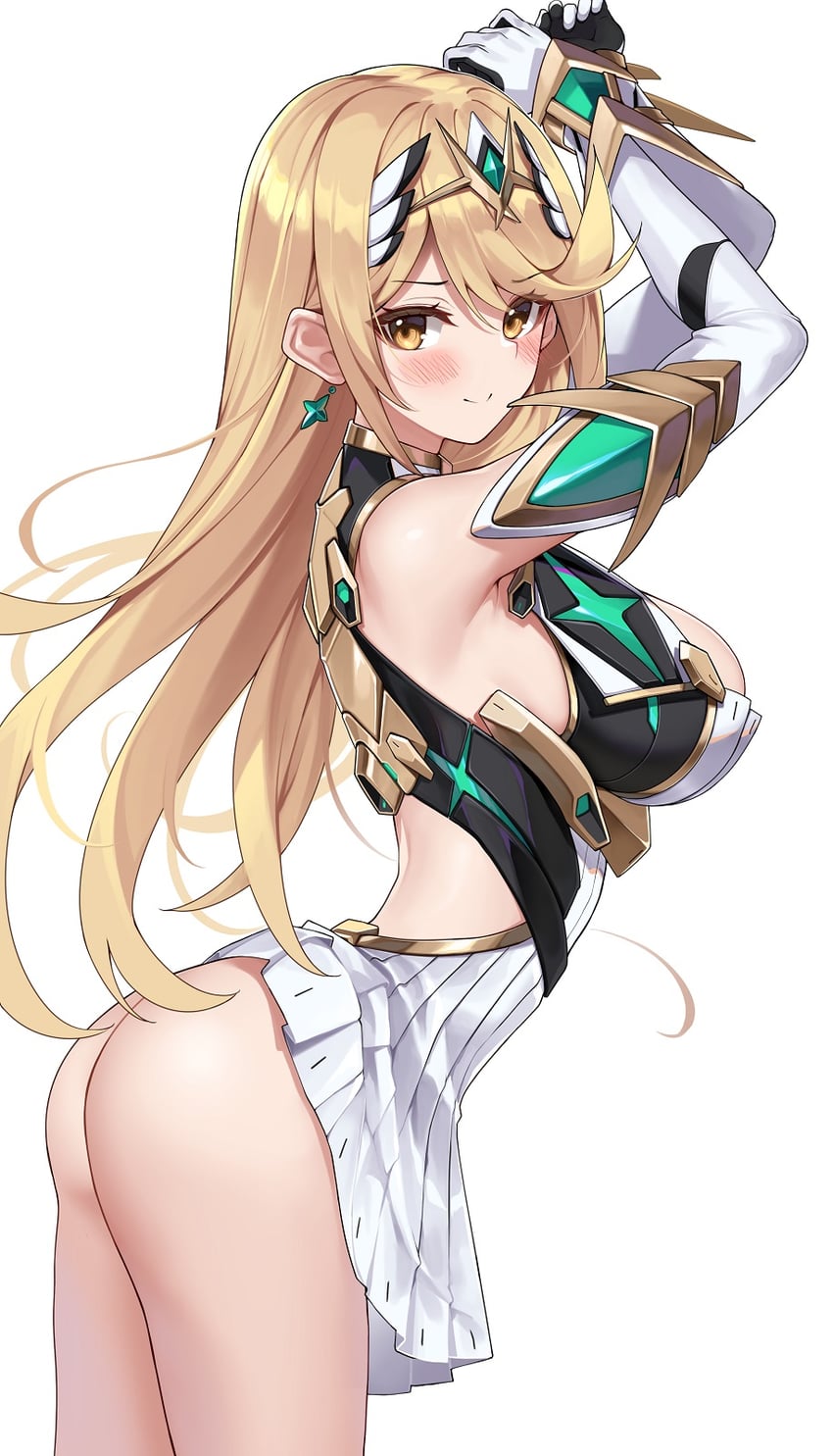 mythra (xenoblade chronicles and 1 more) drawn by matrix16