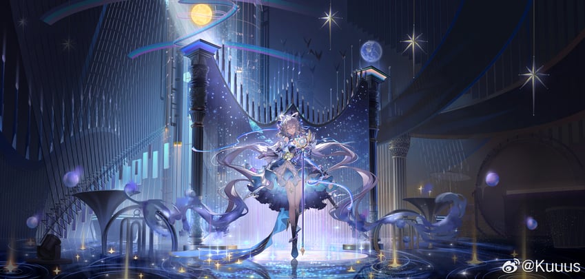 luo tianyi (vocaloid and 1 more) drawn by kuuus