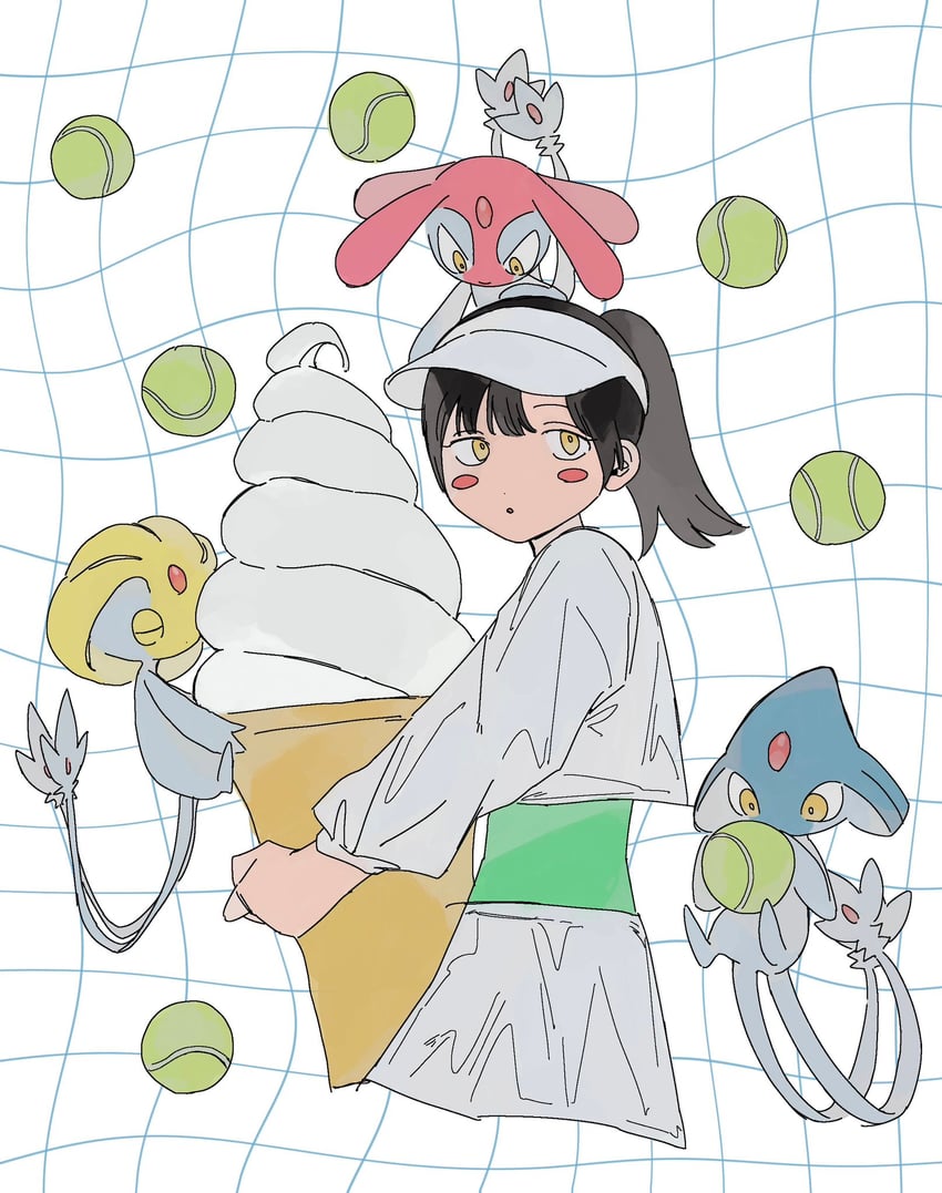 mesprit, azelf, uxie, and tonchiki sakina (pokemon and 1 more) drawn by oimoimo_o0