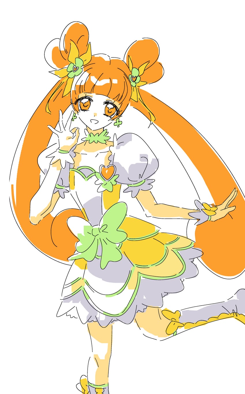 yotsuba alice and cure rosetta (precure and 1 more) drawn by feiyuqiqizhi