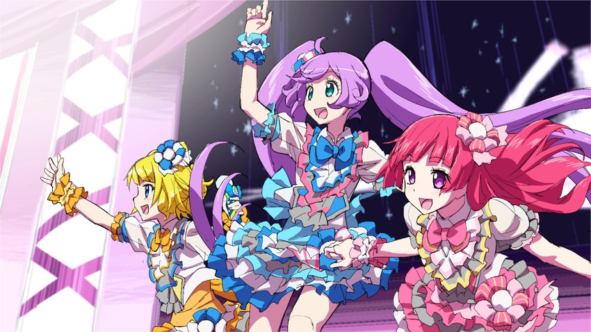 manaka laala, minami mirei, and hojo sophy (pretty series and 1 more) drawn by masunikuru