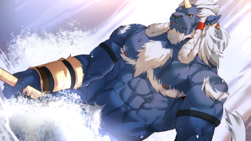 kimahri ronso (final fantasy and 1 more) drawn by sollyz