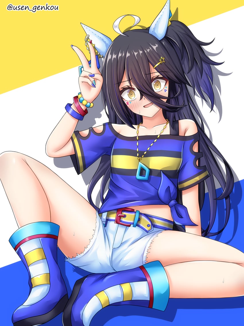 manhattan cafe and daitaku helios (umamusume) drawn by yuusen_(aenka)