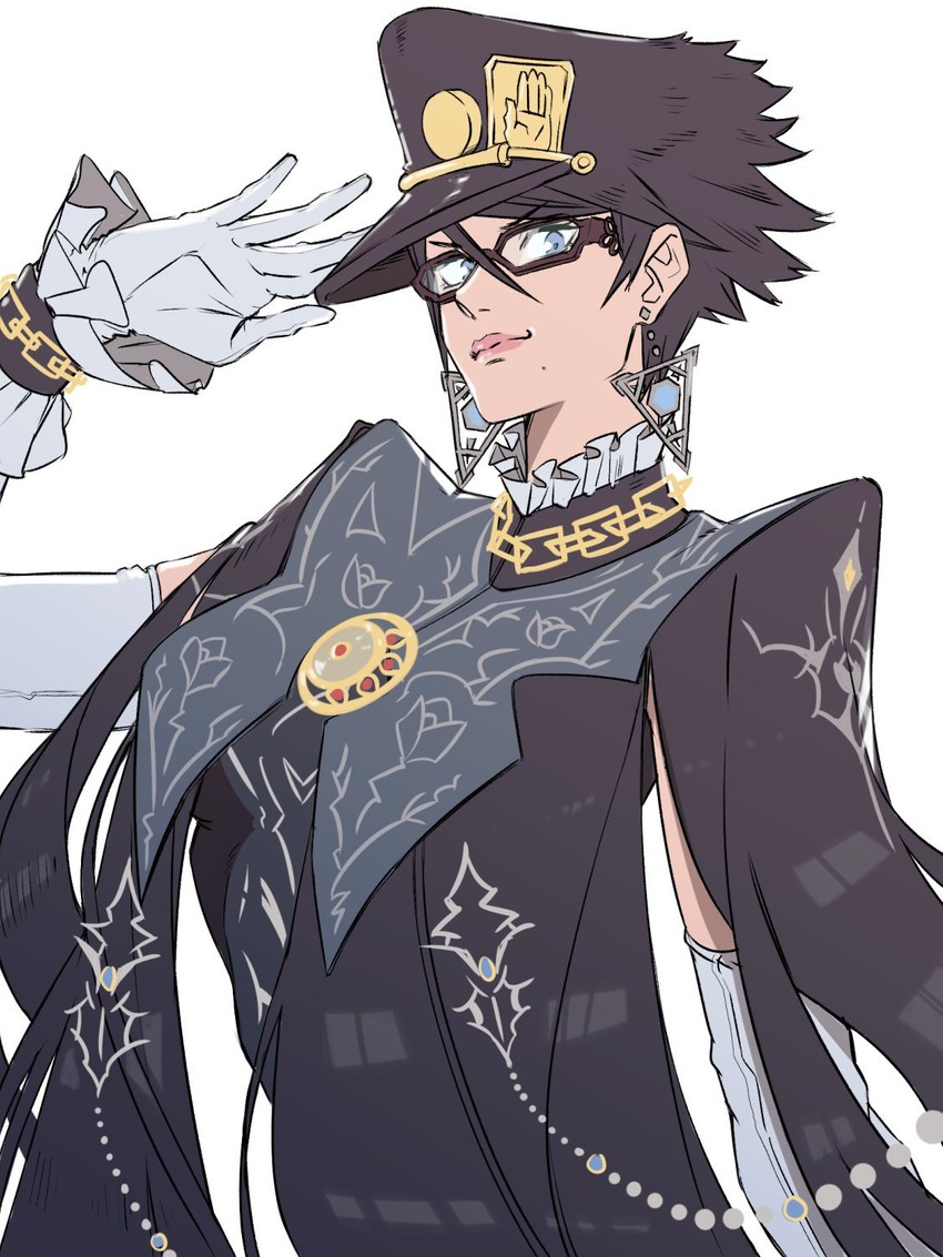 kujo jotaro and bayonetta (jojo no kimyou na bouken and 3 more) drawn by imdsound