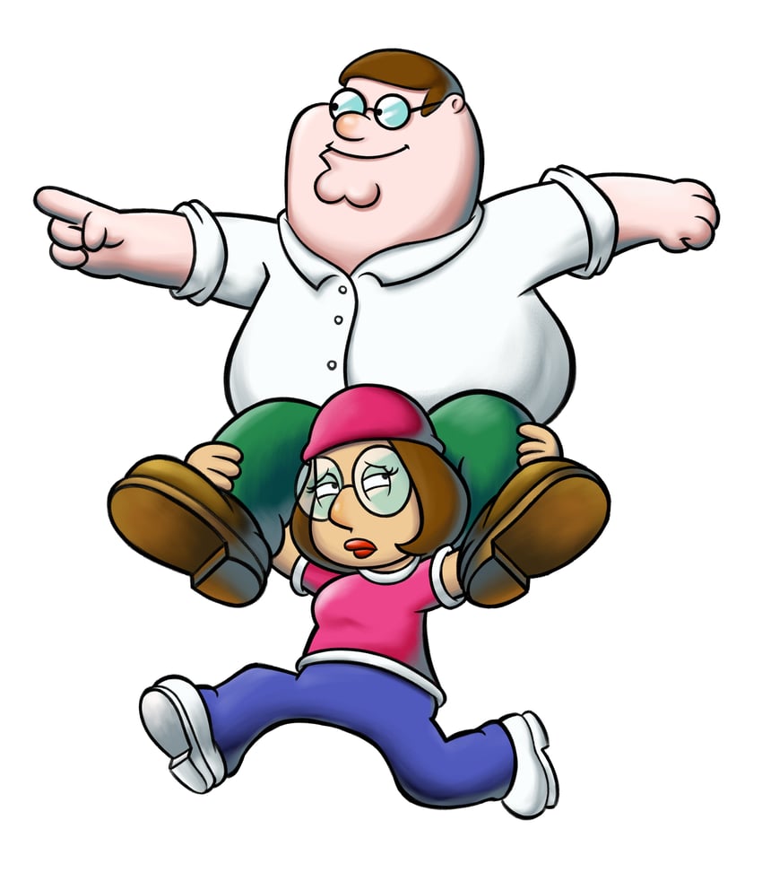 peter griffin and meg griffin (mario and 3 more) drawn by doc_shoddy