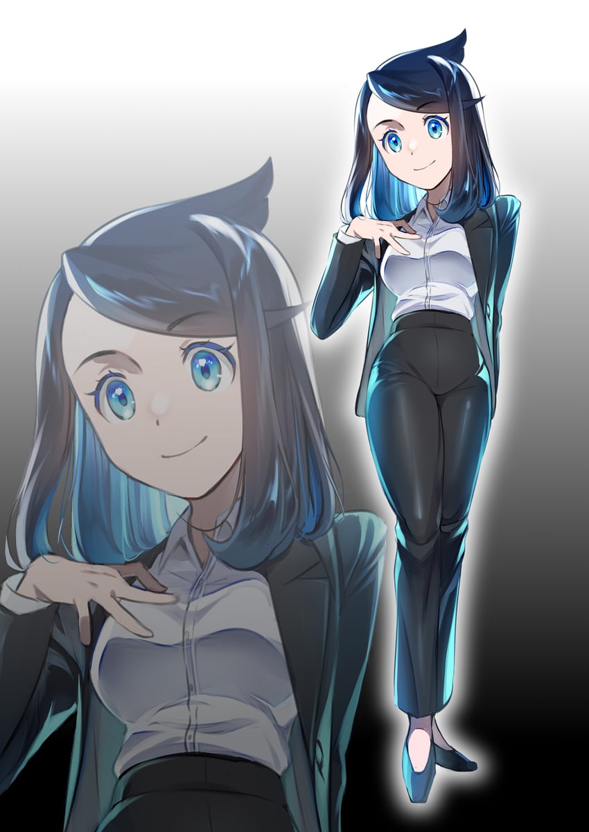 liko (pokemon and 1 more) drawn by plus_ta