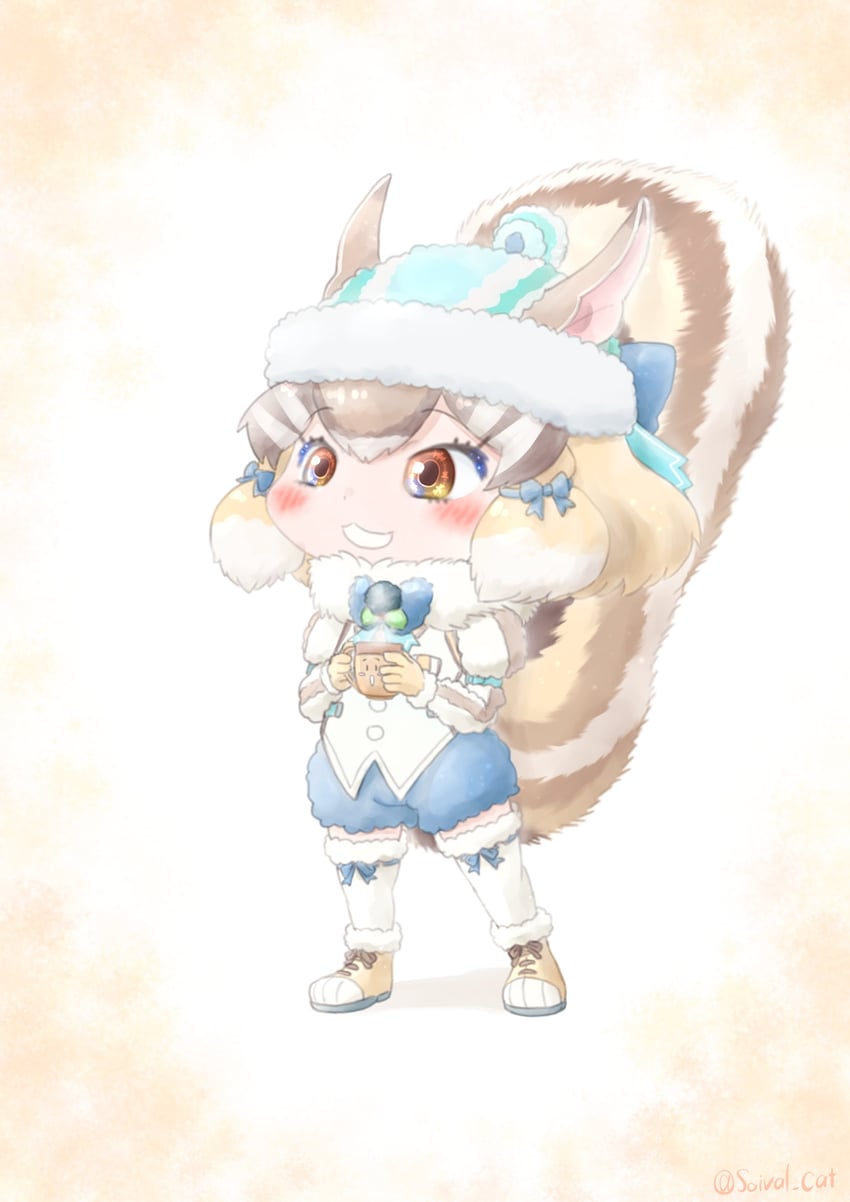 siberian chipmunk (kemono friends and 1 more) drawn by saival_cat