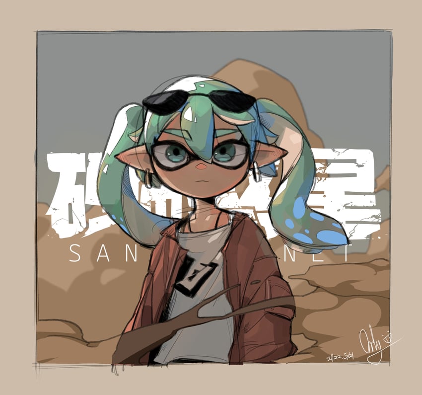 hatsune miku (vocaloid and 2 more) drawn by orly_custer
