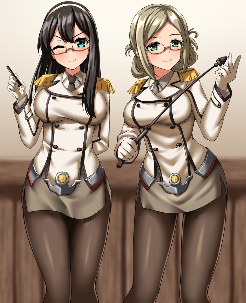 ooyodo, katori, and ooyodo kai (kantai collection) drawn by zanntetu