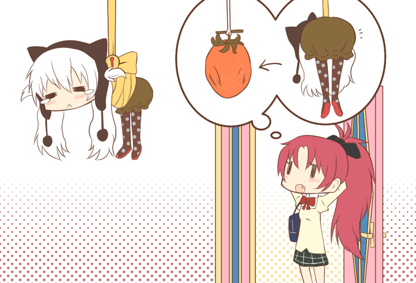 sakura kyoko and momoe nagisa (mahou shoujo madoka magica and 1 more) drawn by umiroku