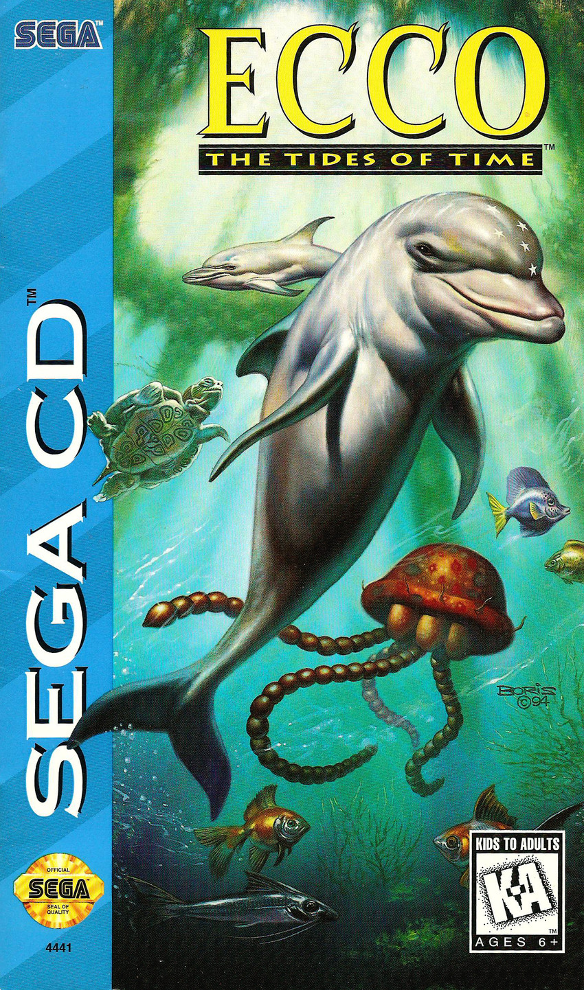 ecco the dolphin (sega and 1 more) drawn by boris_vallejo