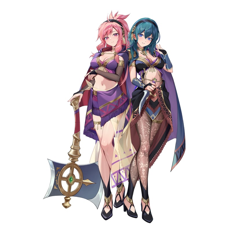 female byleth and marisa (fire emblem and 3 more) drawn by kainown