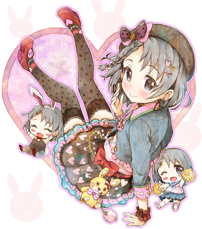 sasaki chie (idolmaster and 2 more) drawn by michii_yuuki