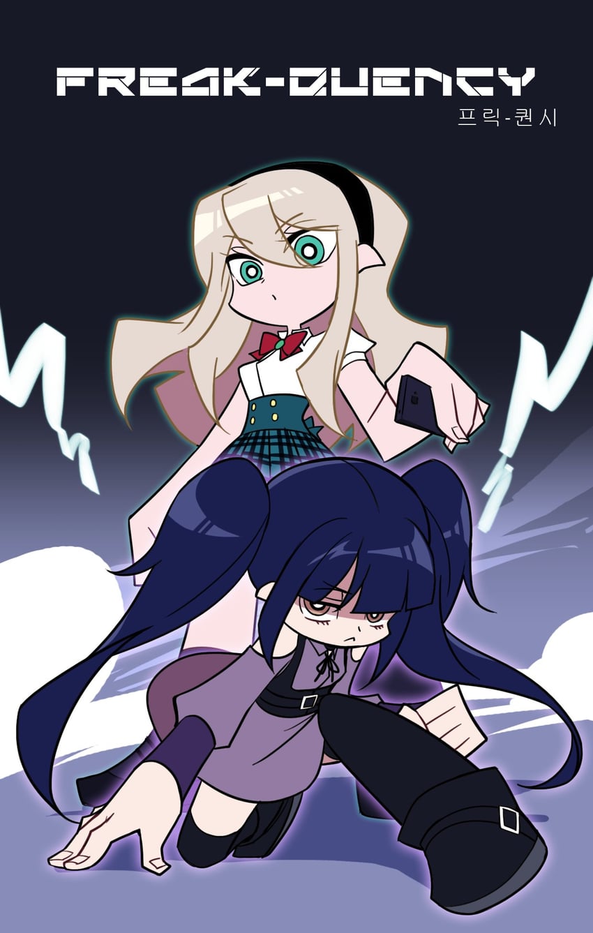 sonnya gray and miru sanzein (panty & stocking with garterbelt and 1 more) drawn by sakon04