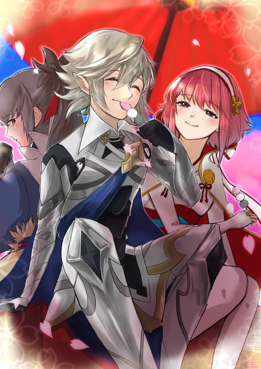male corrin, takumi, and sakura (fire emblem and 1 more) drawn by iwtb5572