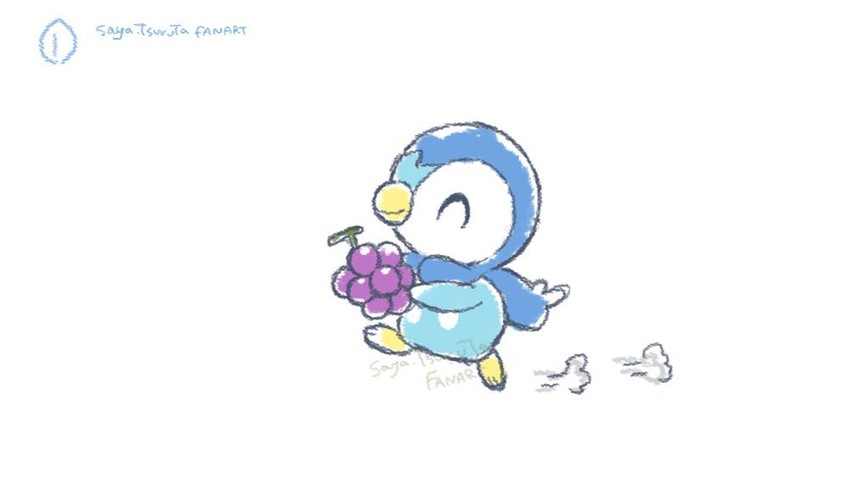 piplup (pokemon) drawn by tsuruta_saya