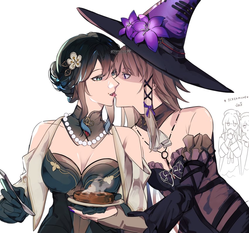herta, the herta, and ruan mei (honkai and 1 more) drawn by s_arrysky90