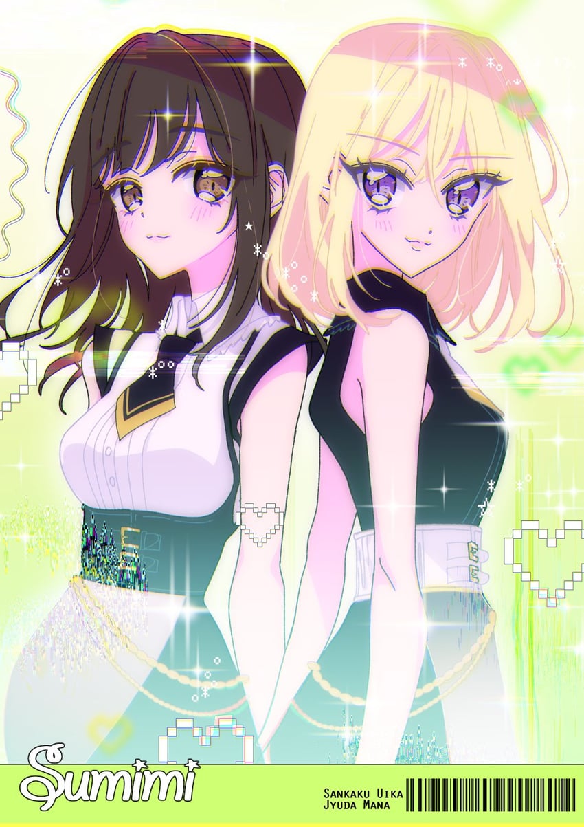 misumi uika and sumita mana (bang dream! and 1 more) drawn by himitsu_(iemaki)