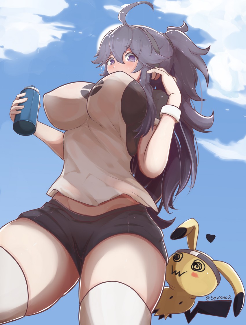 hex maniac and mimikyu (pokemon and 1 more) drawn by soveno